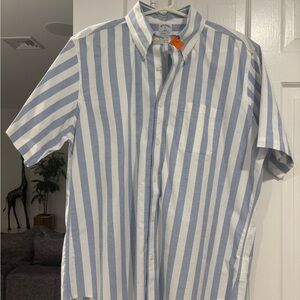 Brooks Brothers Classic Blue and White Striped Oxford Shirt